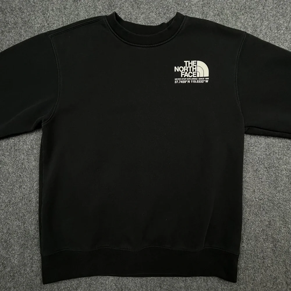 The North Face Coordinates Sweatshirt Mens M Black Half Dome Yosemite Pullover‎